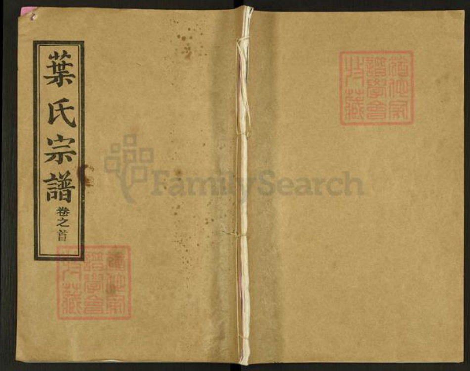 湖北省武汉市新洲区双柳街道叶氏问政堂族谱-叶氏宗谱.pdf电子版