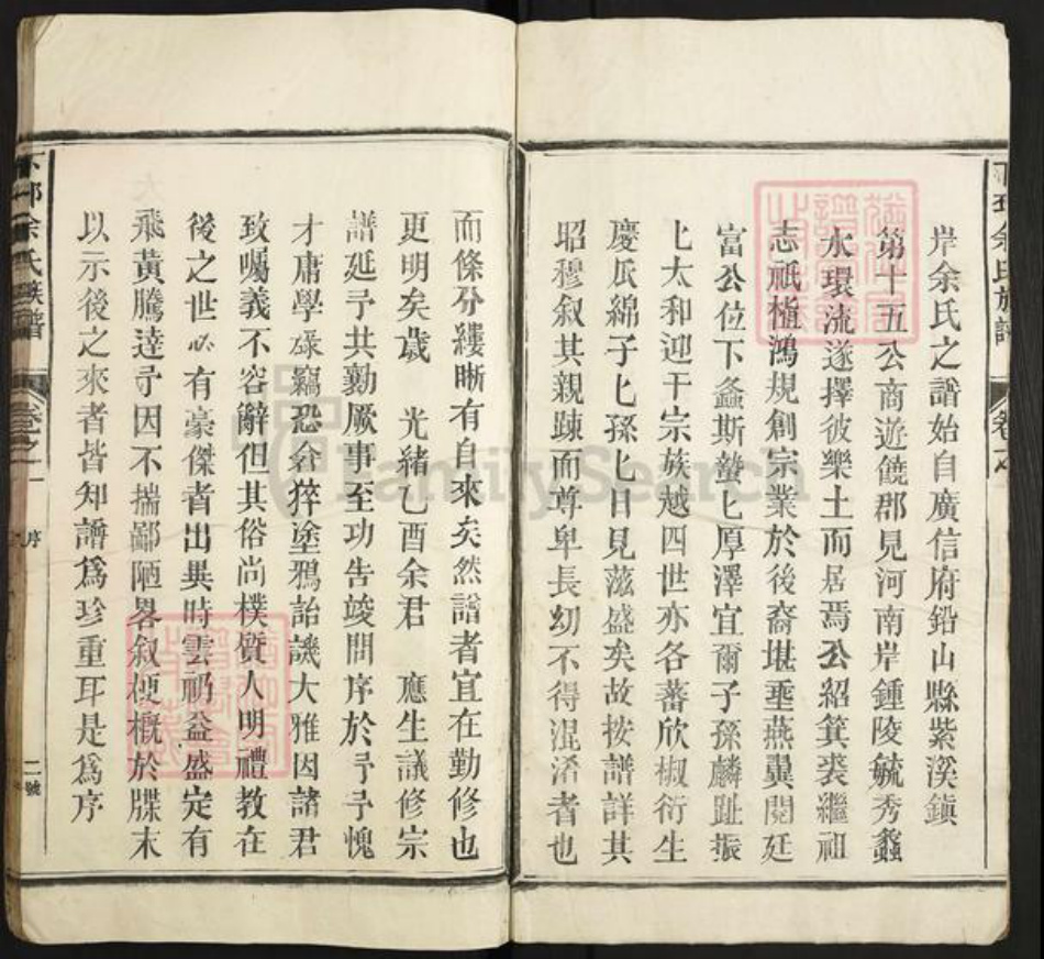 江西省上饶市余氏族谱-下邳余氏宗谱.pdf电子版插图2 江西省上饶市余氏族谱-下邳余氏宗谱.pdf电子版插图2