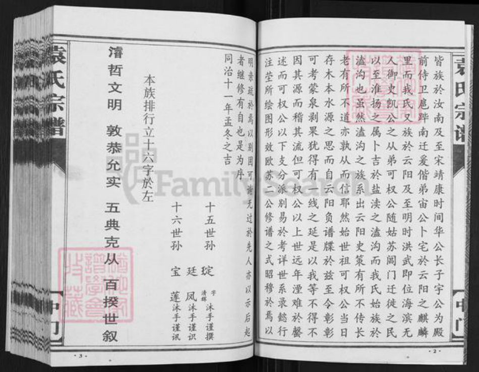 江苏省盐城市亭湖区袁氏卧雪堂族谱-袁氏宗谱.中门.pdf电子版插图2