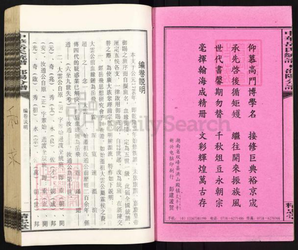 湖南省邵阳市岳氏精忠堂族谱-中华岳氏统谱邵阳分谱.pdf电子版插图3