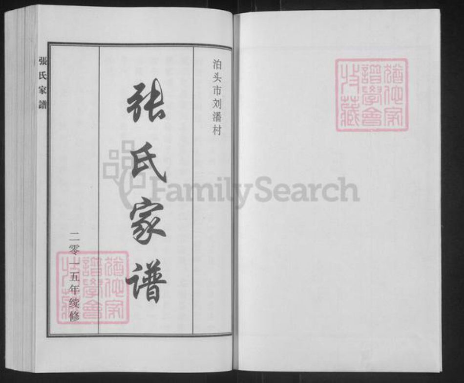 河北省沧州泊头市营子镇张氏族谱-张氏家谱.pdf电子版插图1