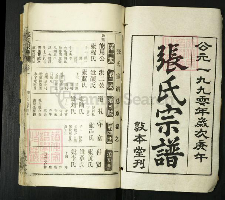 湖北省武汉市新洲区张氏敦本堂族谱-张氏宗谱.pdf电子版插图1