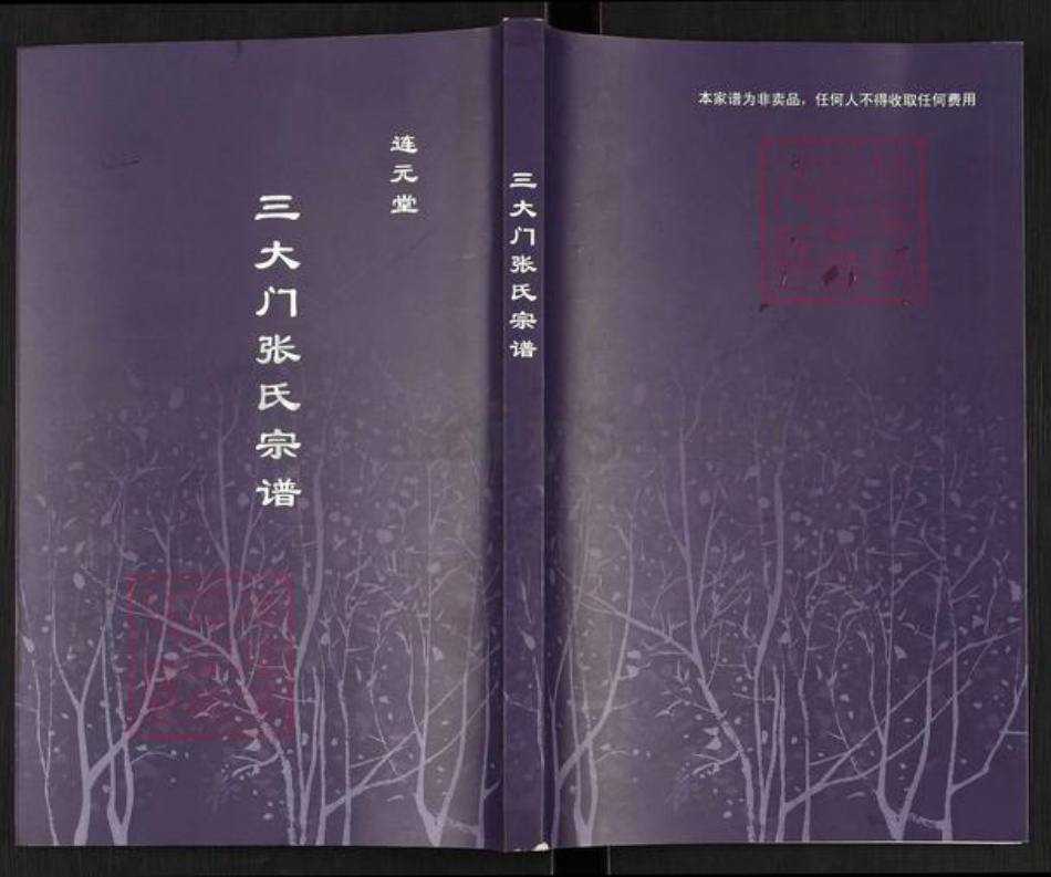 江苏省连云港市灌南县三口镇张氏连元堂族谱-三大门张氏宗谱.pdf电子版