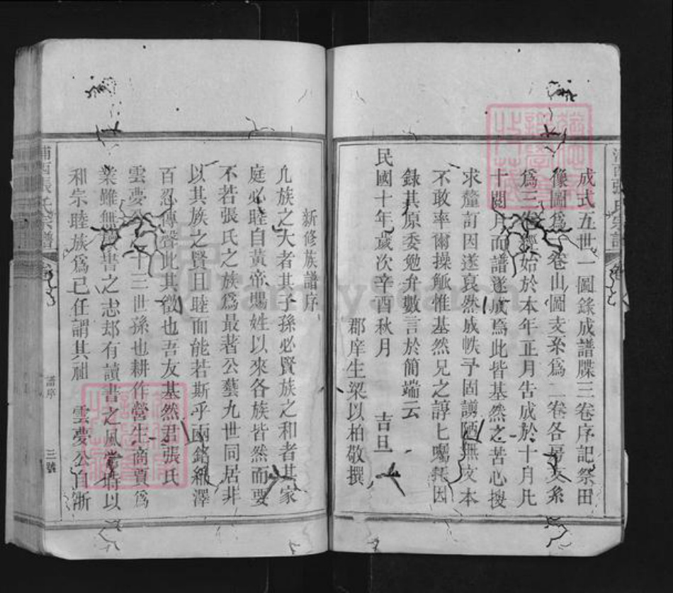 福建省南平市浦城县永兴镇张氏族谱-浦西张氏宗谱.pdf电子版插图3 福建省南平市浦城县永兴镇张氏族谱-浦西张氏宗谱.pdf电子版插图3