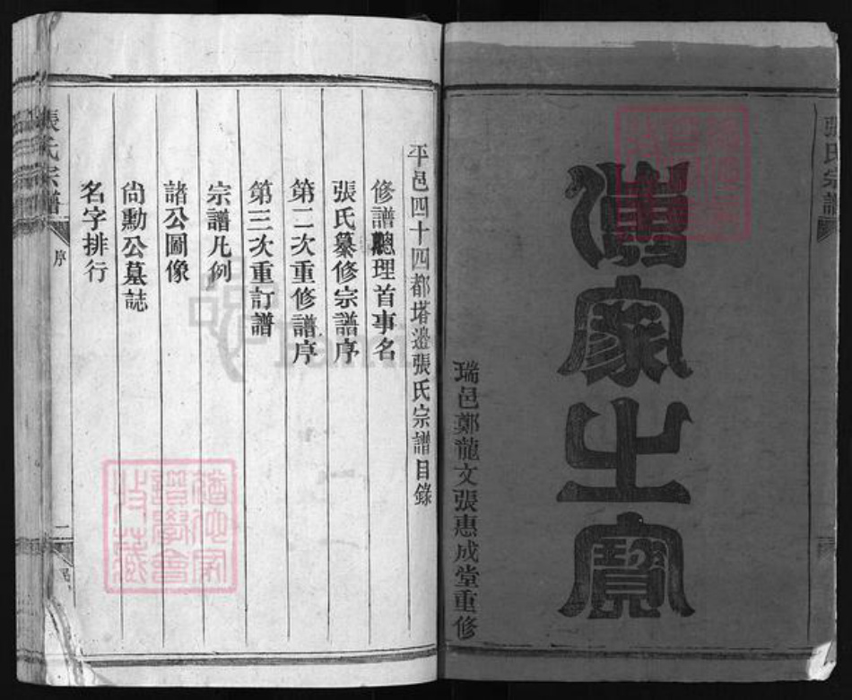 浙江省温州市平阳县张氏族谱-张氏宗谱 [不分卷].pdf电子版插图3