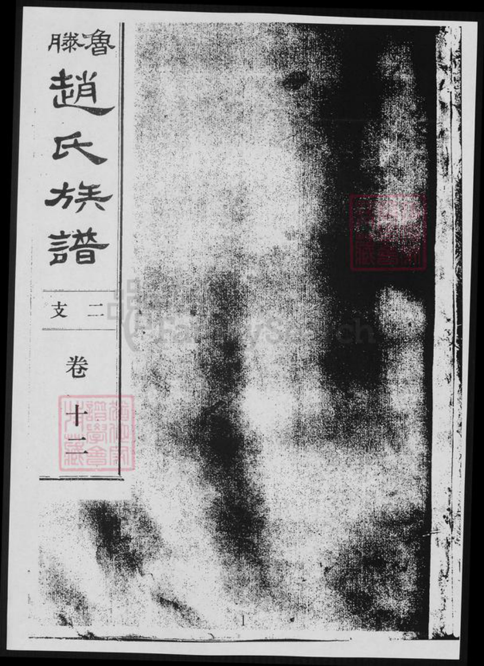 山东省枣庄市滕州市赵氏族谱-赵氏族谱二支.pdf电子版插图1