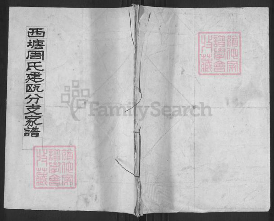 福建省南平市建瓯市周氏族谱-西塘周氏建瓯分支家谱.pdf电子版