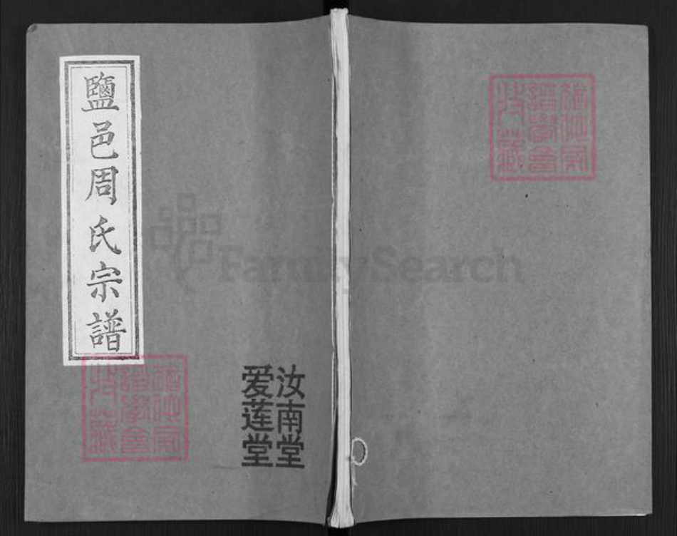 江苏省盐城市盐都区龙冈镇周氏爱莲堂族谱-盐邑周氏宗谱.pdf电子版