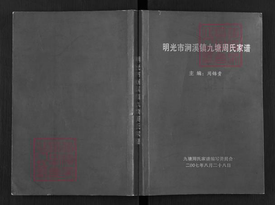 安徽省滁州市明光市涧溪镇周氏族谱-明光市涧溪镇九塘周氏家谱.pdf电子版