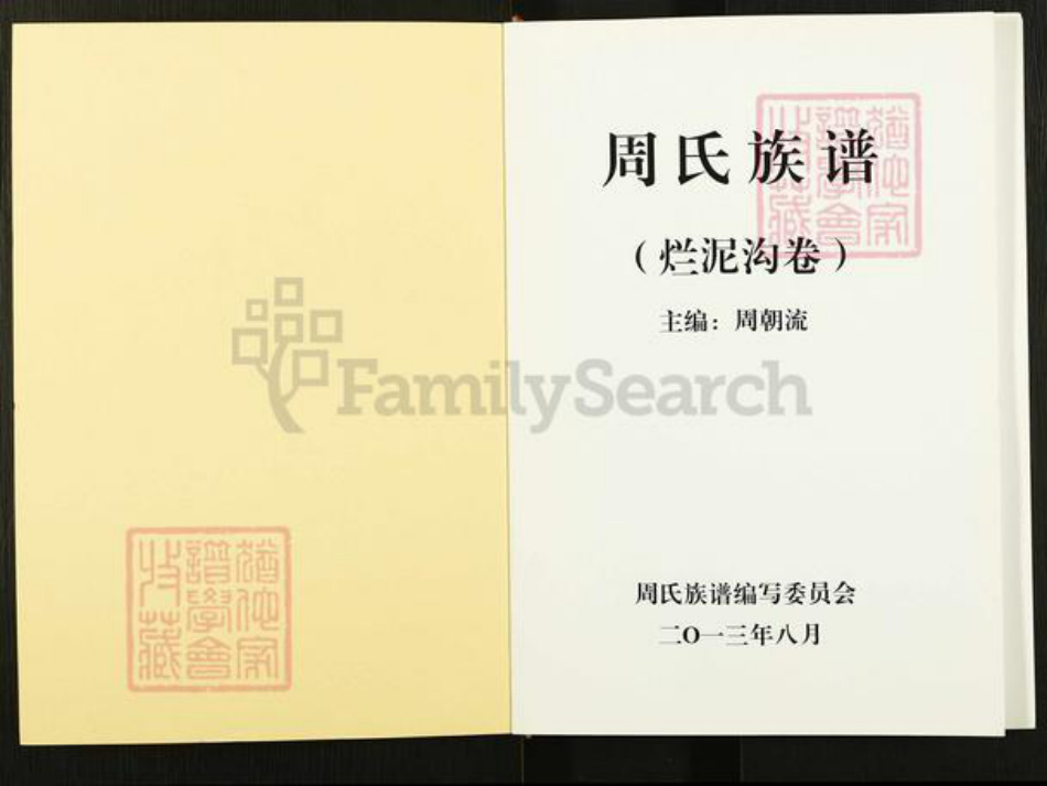 云南省曲靖市会泽县周氏族谱-周氏族谱.烂泥沟卷.pdf电子版插图1