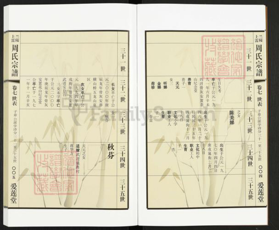 江苏省常州市天宁区周氏爱莲堂族谱-兰陵上雷周氏宗谱.pdf电子版插图5