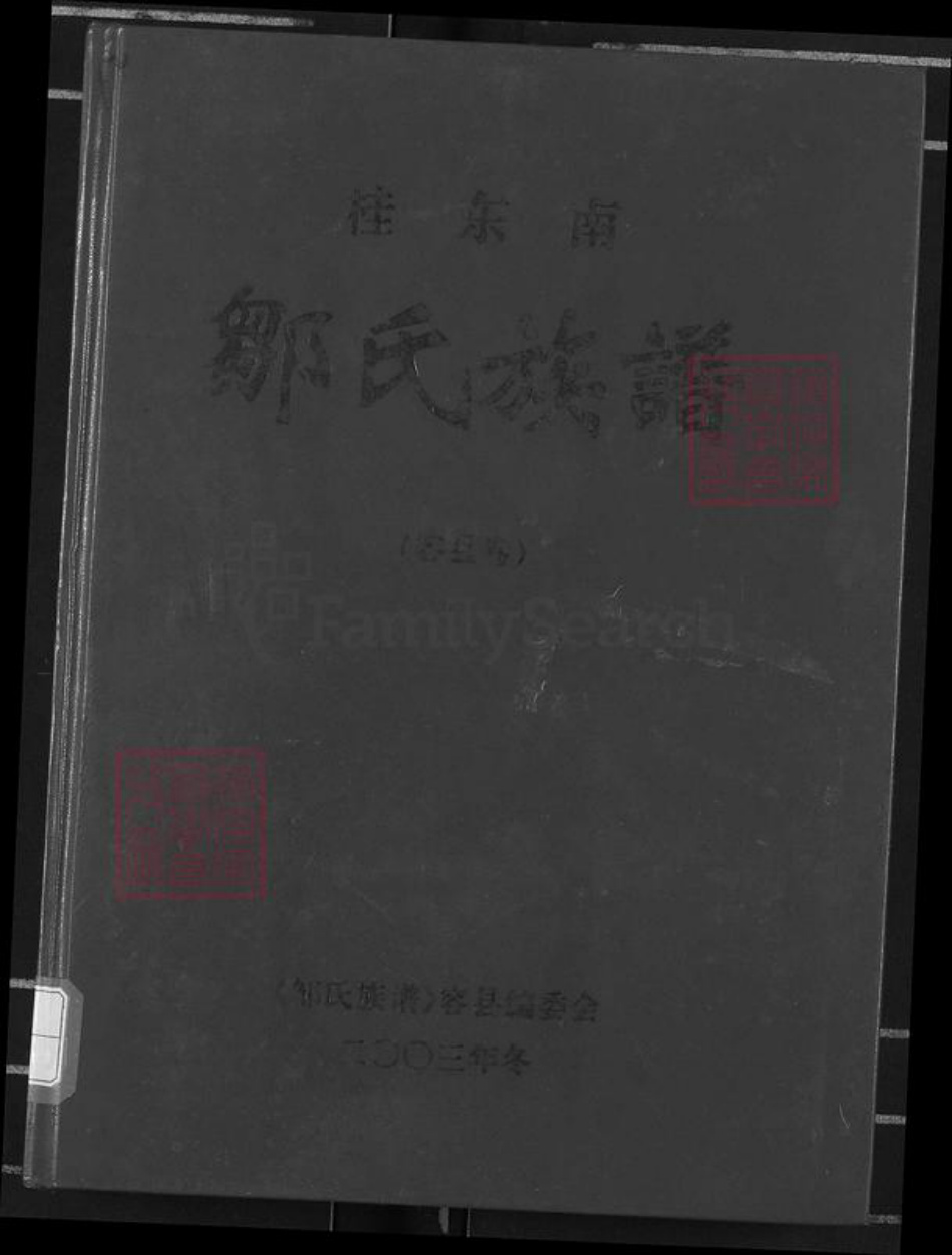 广西壮族自治区玉林容县石头镇邹氏族谱-桂东南邹氏族谱.pdf电子版