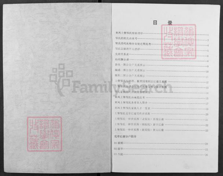 湖北省恩施土家族苗族自治州来凤县翔凤镇邹氏范阳堂族谱-邹氏族谱.pdf电子版插图1