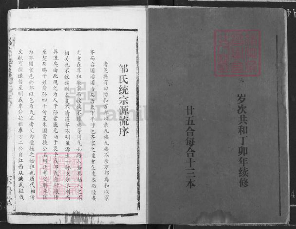 湖北省荆州市监利县程集镇邹氏东鲁堂族谱-邹氏族谱.pdf电子版插图2