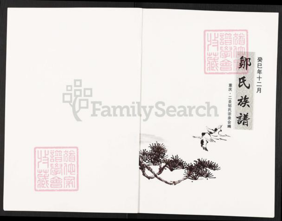 重庆市巴南区巴县二圣镇邹氏族谱-邹氏族谱.pdf电子版插图1