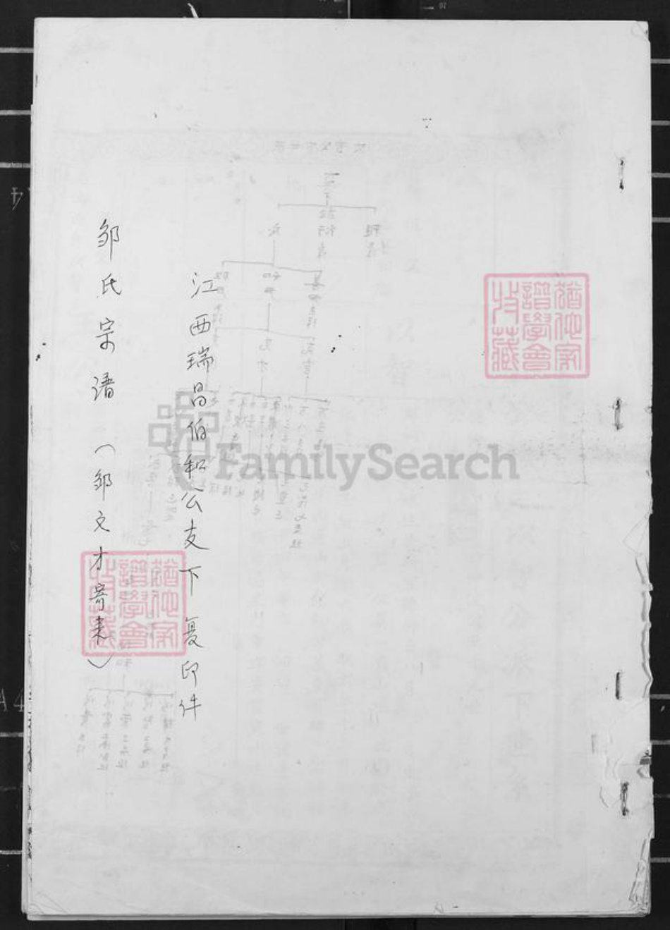 江西省九江市瑞昌市邹氏三喻堂族谱-邹氏宗谱.pdf电子版