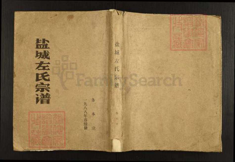 江苏省盐城市亭湖区左氏务本堂族谱-盐城左氏宗谱.pdf电子版