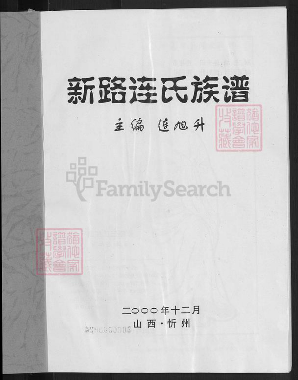 山西省忻州市忻府区解原乡连氏族谱-新路连氏族谱.pdf电子版插图3