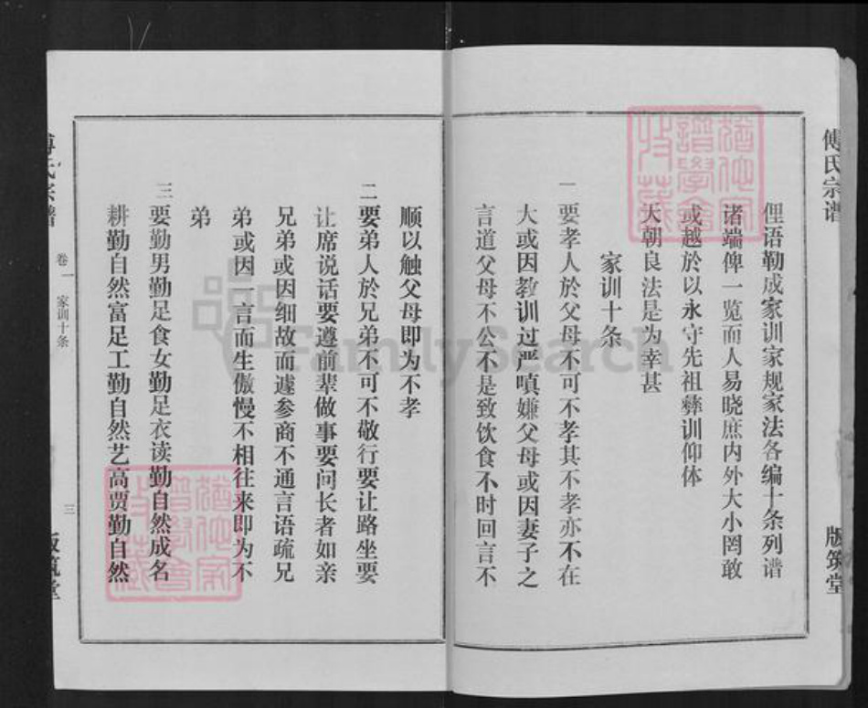 湖北省武汉市汉阳区傅氏版筑堂族谱-傅氏宗谱.pdf电子版插图3