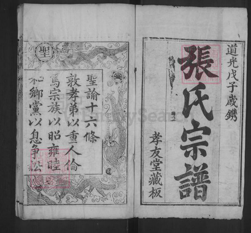 湖北省黄冈市麻城市张氏孝友堂族谱-张氏宗谱.pdf电子版插图1