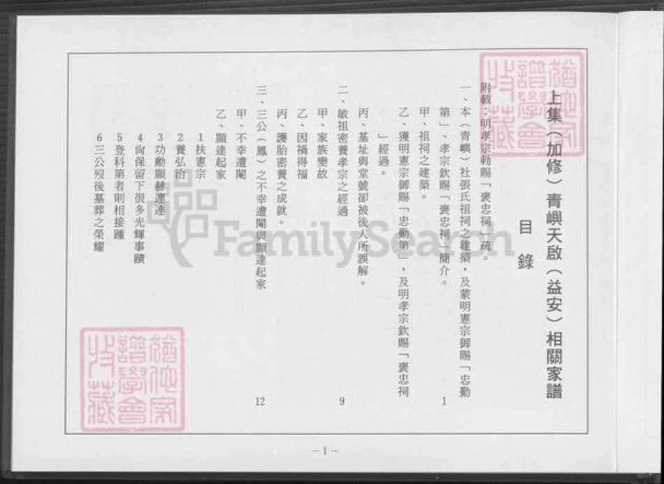 福建省泉州市金门县张氏万安堂族谱-续加修(张氏)青屿天启(益安)家谱.pdf电子版插图3