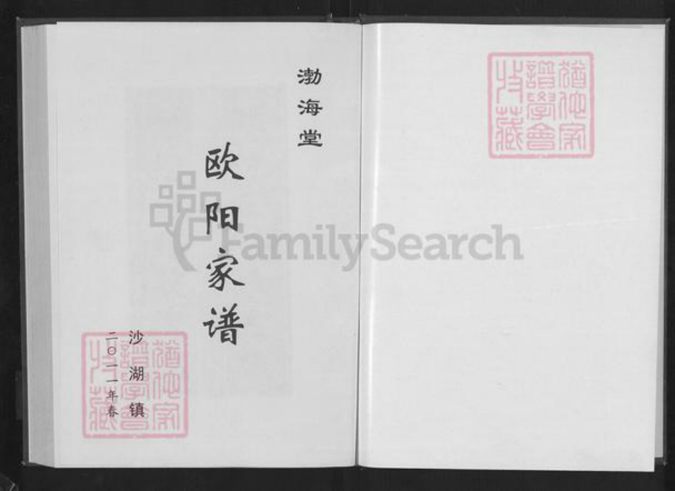 湖北省仙桃市沙湖镇欧阳氏渤海堂族谱-欧阳沙湖家谱.pdf电子版插图1 湖北省仙桃市沙湖镇欧阳氏渤海堂族谱-欧阳沙湖家谱.pdf电子版插图1