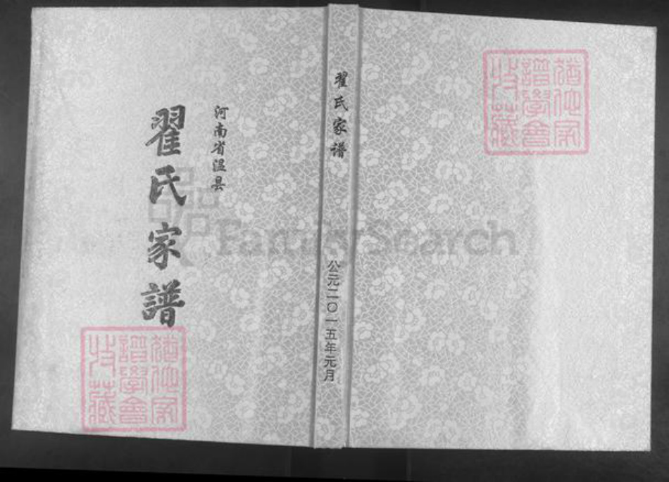 河南省焦作市温县南张羌镇翟氏族谱-翟氏家谱.pdf电子版