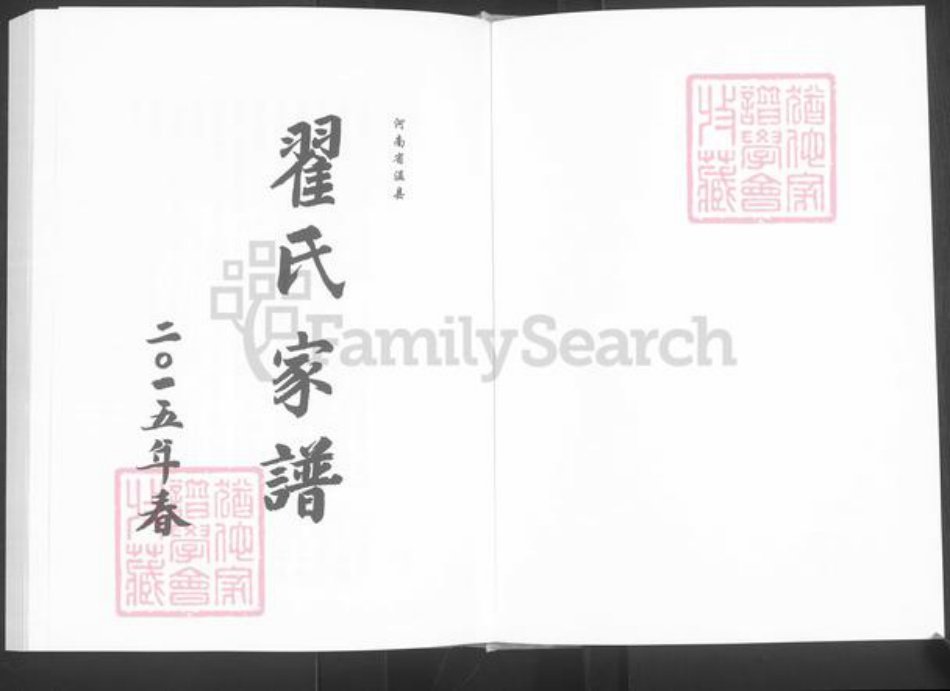 河南省焦作市温县南张羌镇翟氏族谱-翟氏家谱.pdf电子版插图1