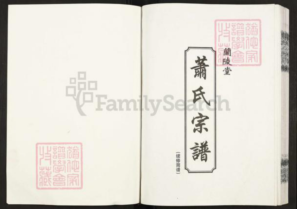 江苏省盐城市建湖县萧氏兰陵堂族谱-萧氏宗谱.pdf电子版插图1