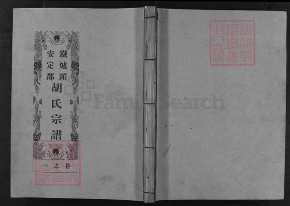 浙江省童；胡氏族谱-安定郡铁炉头胡氏宗谱 [1卷].pdf电子版插图1