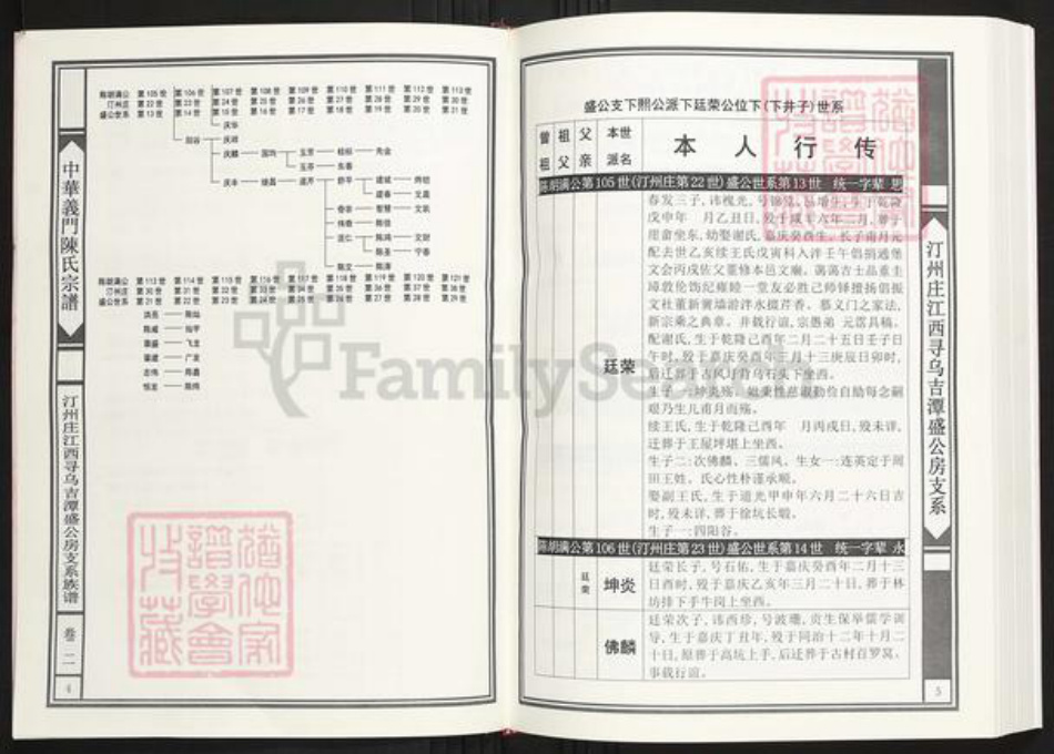 江西省赣州市寻乌县陈氏族谱-中华义门陈氏宗谱汀州庄江西寻乌吉潭盛公房支系族谱.pdf电子版插图3