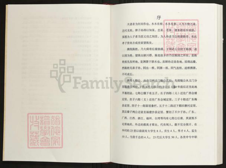 福建省龙岩市上杭县陈氏族谱-颖川郡义门陈汀州庄象栏村陈氏七郎公族谱.pdf电子版插图3 福建省龙岩市上杭县陈氏族谱-颖川郡义门陈汀州庄象栏村陈氏七郎公族谱.pdf电子版插图3