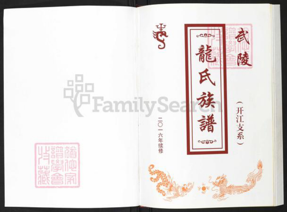 四川省达州市开江县龙氏族谱-武陵龙氏族谱《开江支系》 四川开江县.pdf电子版插图1