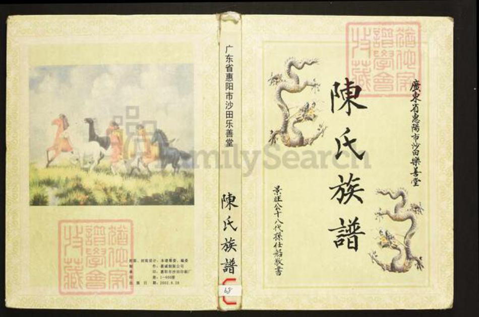 广东省惠州市惠阳区陈氏族谱-广东惠阳陈氏乐善堂族谱.pdf电子版