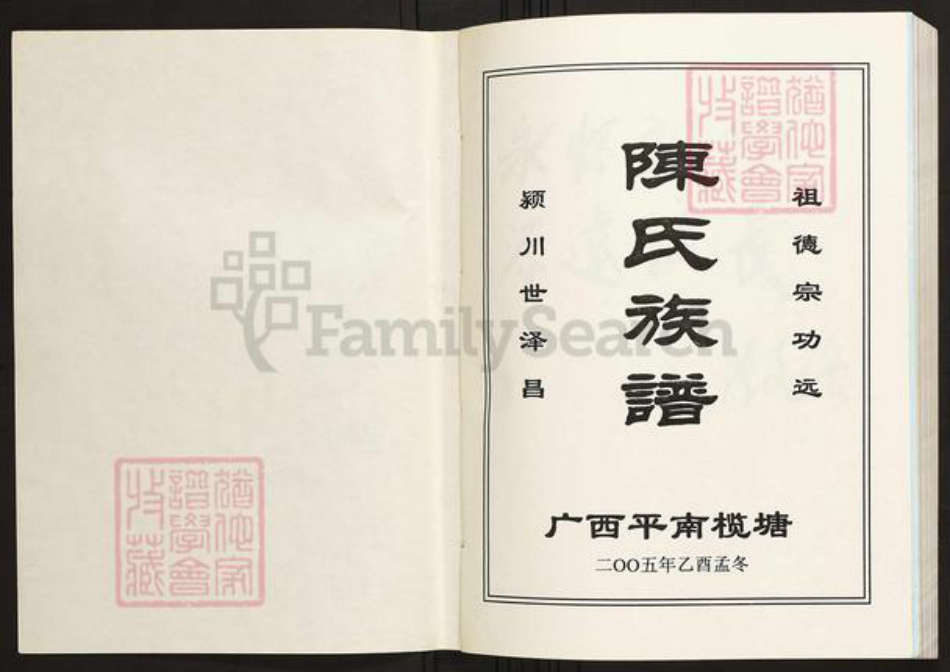 广西壮族自治区贵港市平南县陈氏族谱-广西平南揽塘陈氏族谱.pdf电子版插图1 广西壮族自治区贵港市平南县陈氏族谱-广西平南揽塘陈氏族谱.pdf电子版插图1