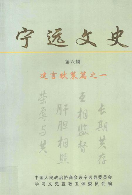 宁远文史 第六辑.pdf电子版_湖南省志