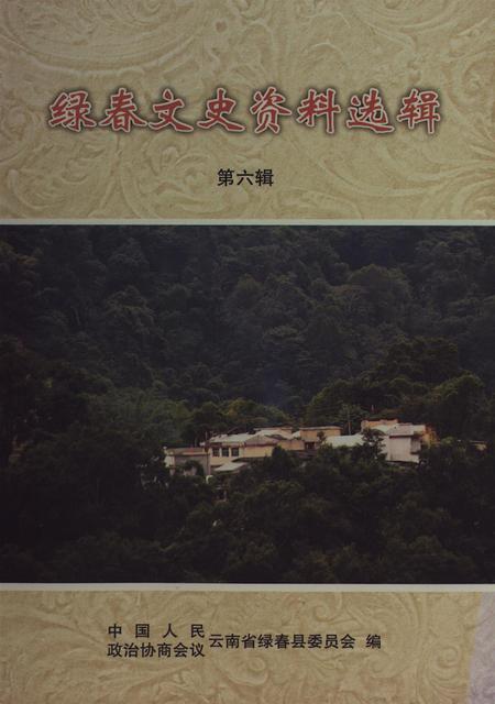 绿春文史资料选辑（第六辑）.pdf电子版_云南省志