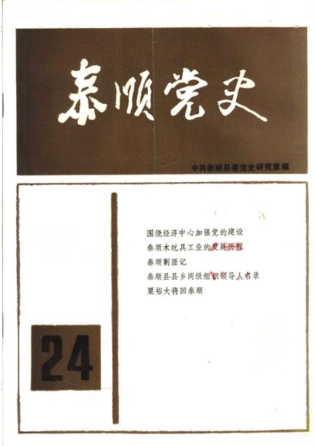 1993-泰顺党史  总第24期.pdf电子版_浙江省志