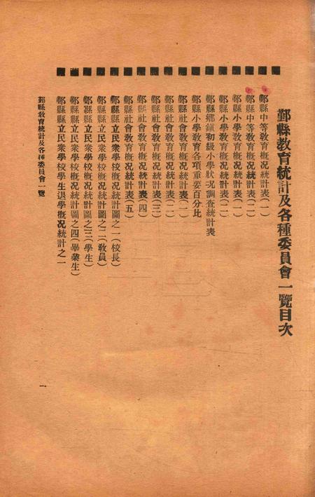 二十年度鄞县教育统计及各种委员会一览 [鄞县县教育局 编印]-1933.8.pdf电子版_浙江省志插图1