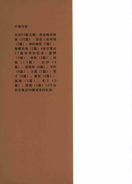 崖县知青史料专辑.中册.pdf电子版_海南省志插图1