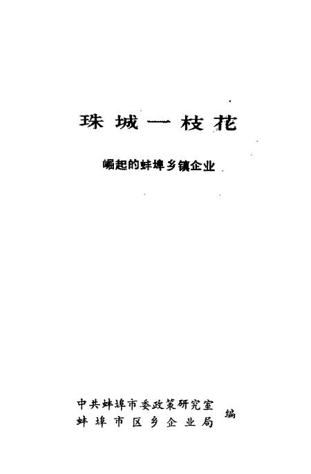 珠城一枝花  崛起的蚌埠乡镇企业.pdf电子版_安徽省志插图1