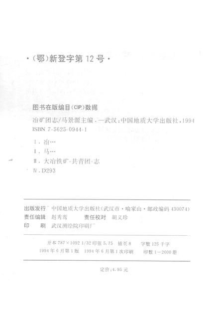 冶矿团志  1924-1994.pdf电子版_湖北省志插图2