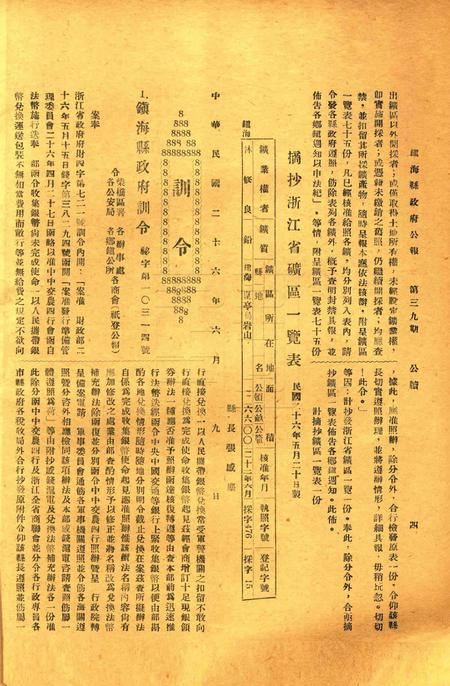 镇海县政府公报 [镇海县政府秘书室 编]-039期.pdf电子版_浙江省志插图3