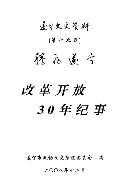遂宁文史资料（第十九辑）腾飞遂宁改革开放30年纪事.pdf电子版_四川省志插图4
