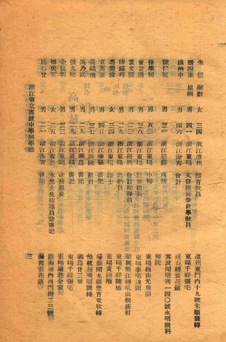 浙江省立宁波中学同学录1941年第2学期.pdf电子版_浙江省志插图5