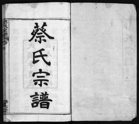 湖北蔡氏族谱-蔡氏宗谱 [6卷,首1卷](别名：蔡氏续修宗谱、Cai Shi Zong Pu).pdf电子版插图1