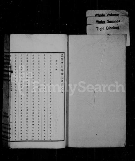 江苏陈氏族谱-毘陵陈氏续修宗谱 [残卷](别名：陈氏宗谱).pdf电子版插图1