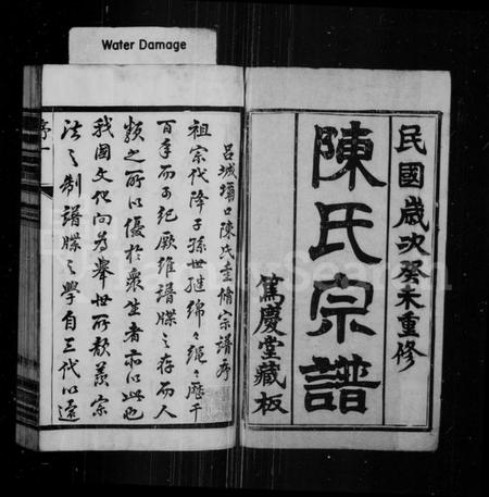 江苏陈氏族谱-陈氏宗谱 [10卷,首末各1卷](别名：吕城坝口陈氏续修宗谱).pdf电子版插图2