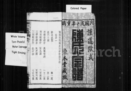 湖北陈氏族谱-陈氏宗谱 [17卷,首2卷](别名：鄂城义阳陈氏四修宗谱).pdf电子版插图1