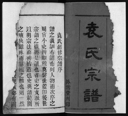 湖北袁氏族谱-袁氏宗谱 [27卷,首3卷](别名：袁氏创修宗谱、Yuan Shi Zong Pu).pdf电子版插图1